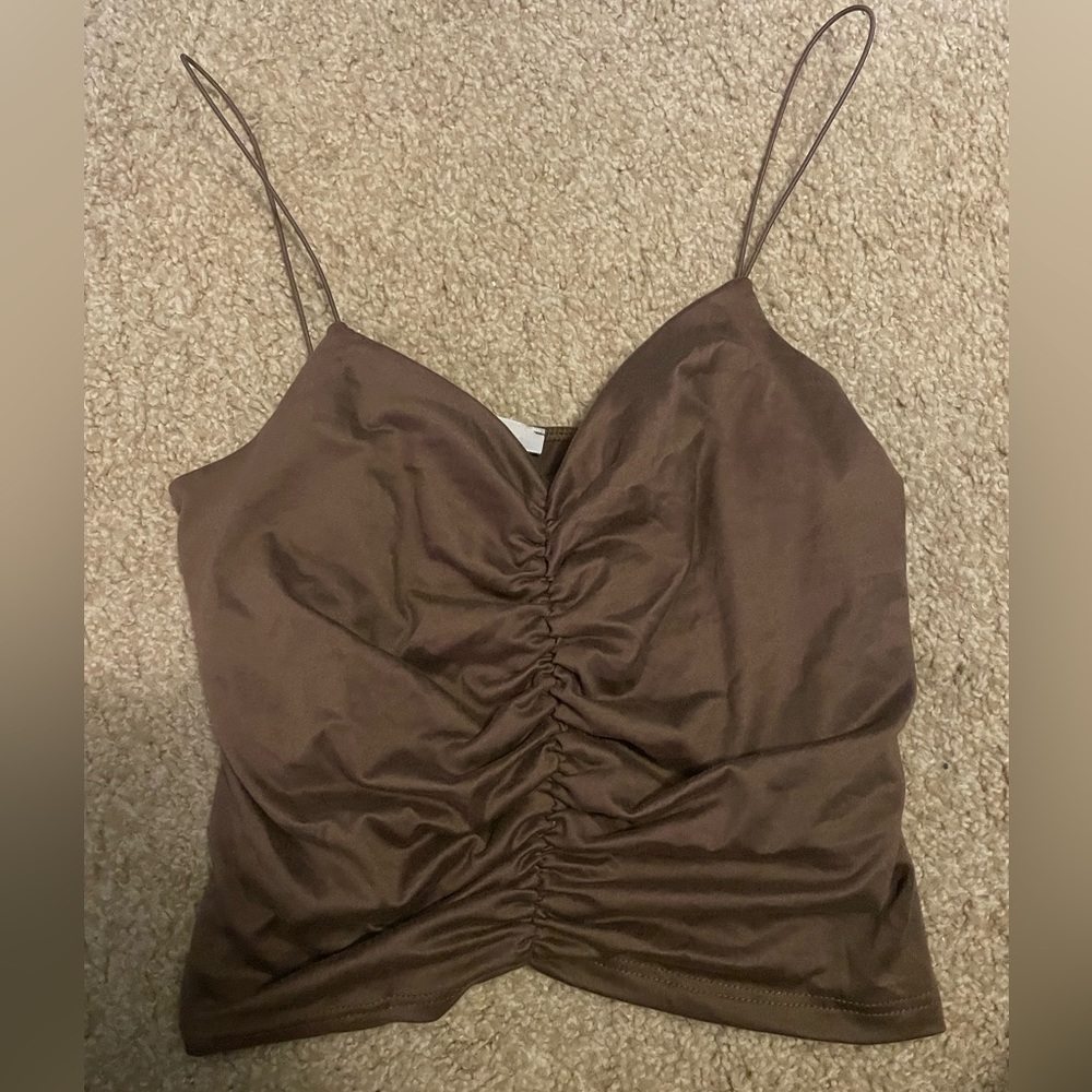 Brown fashion crop top. Size M. Tjmaxx